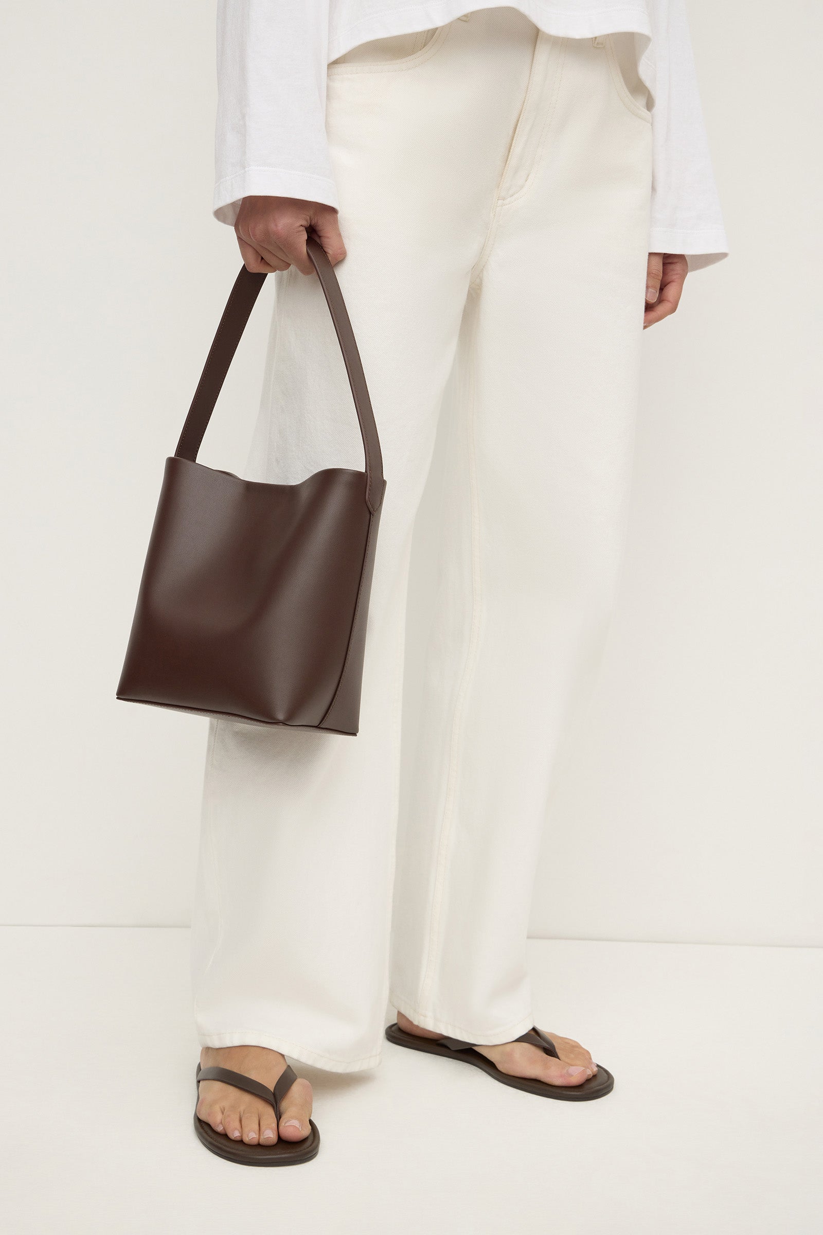 Leather Mini Bucket Bag