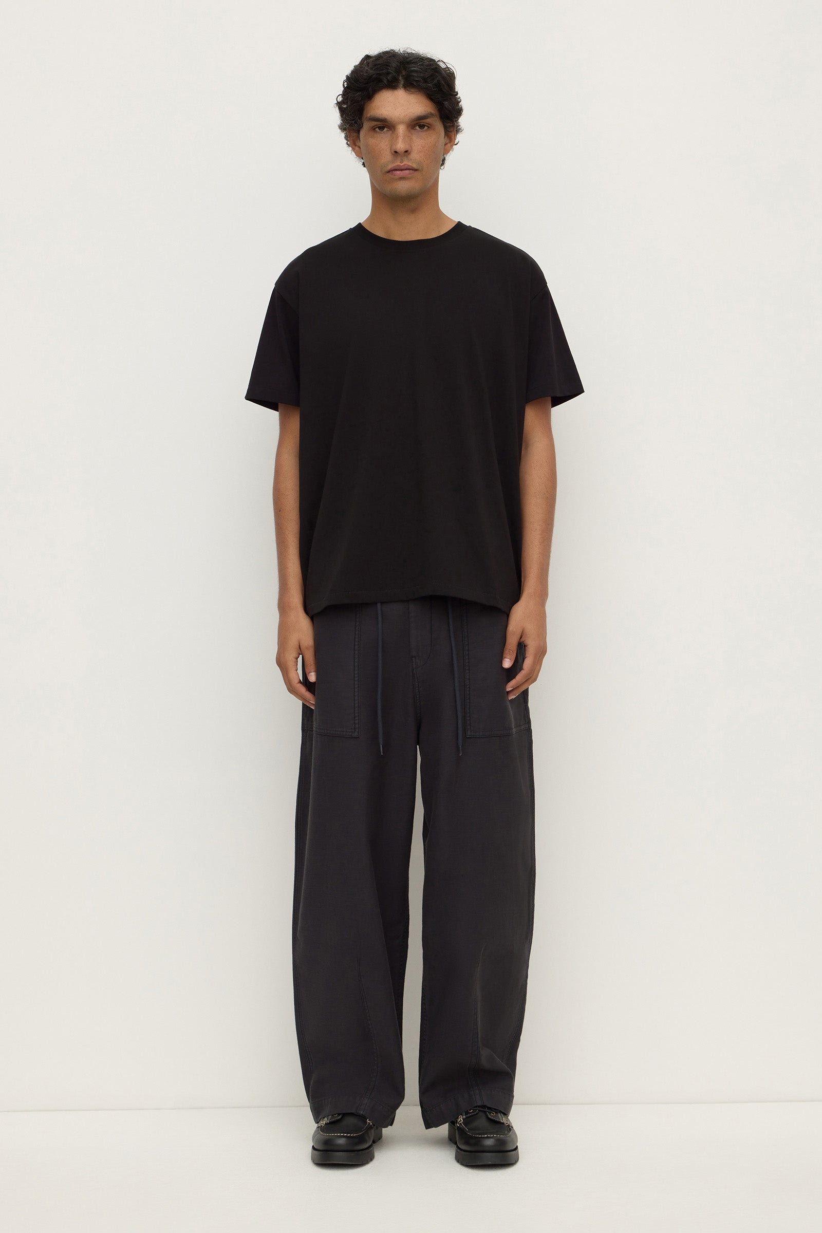 Cropped Cotton Tee