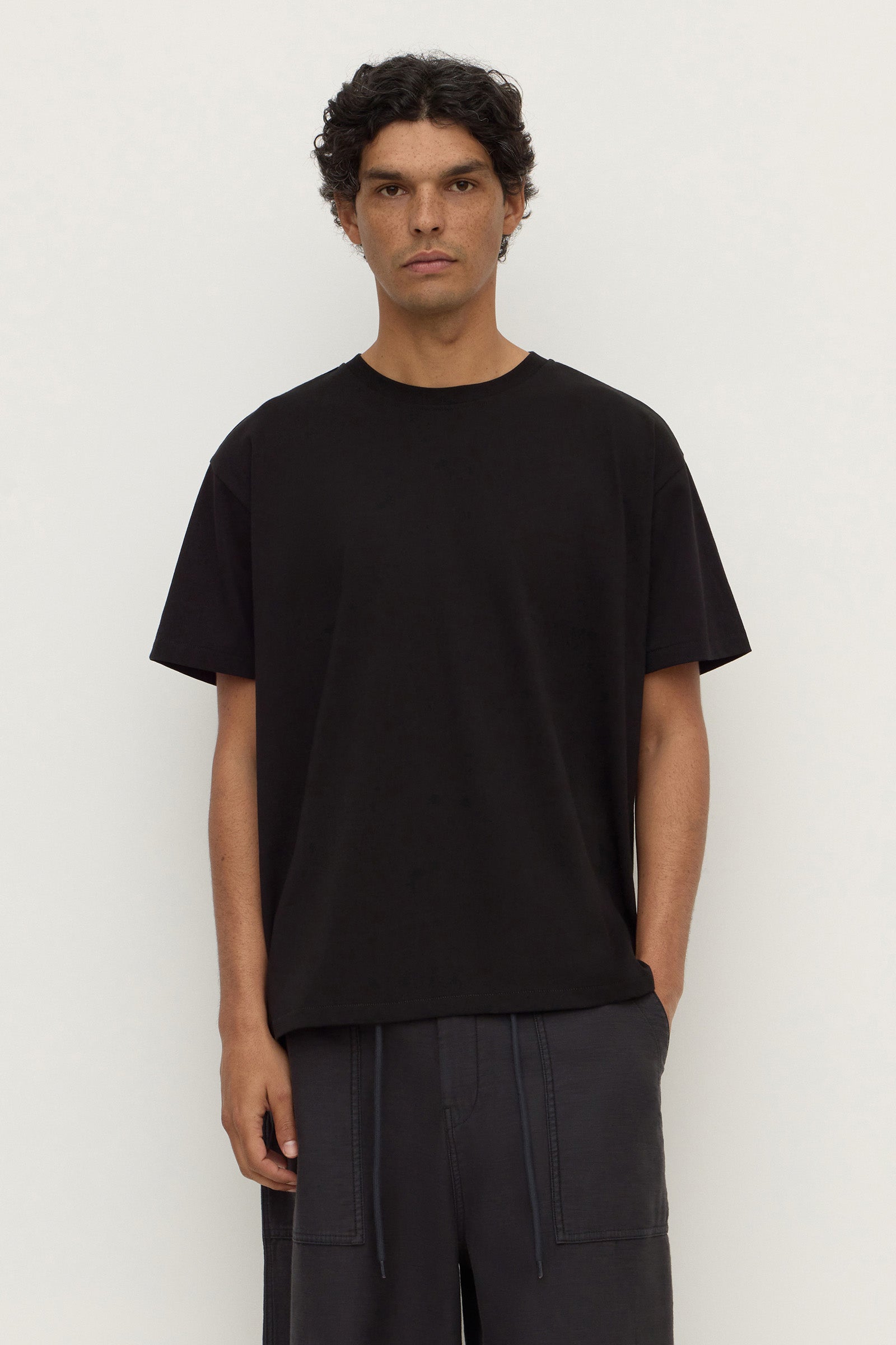 Cropped Cotton Tee