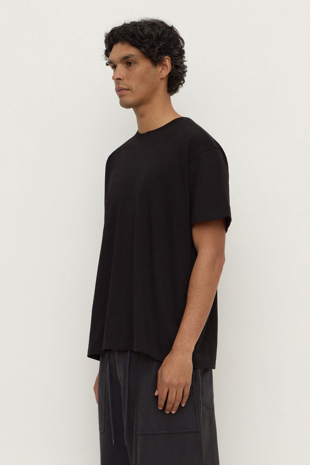 Cropped Cotton Tee