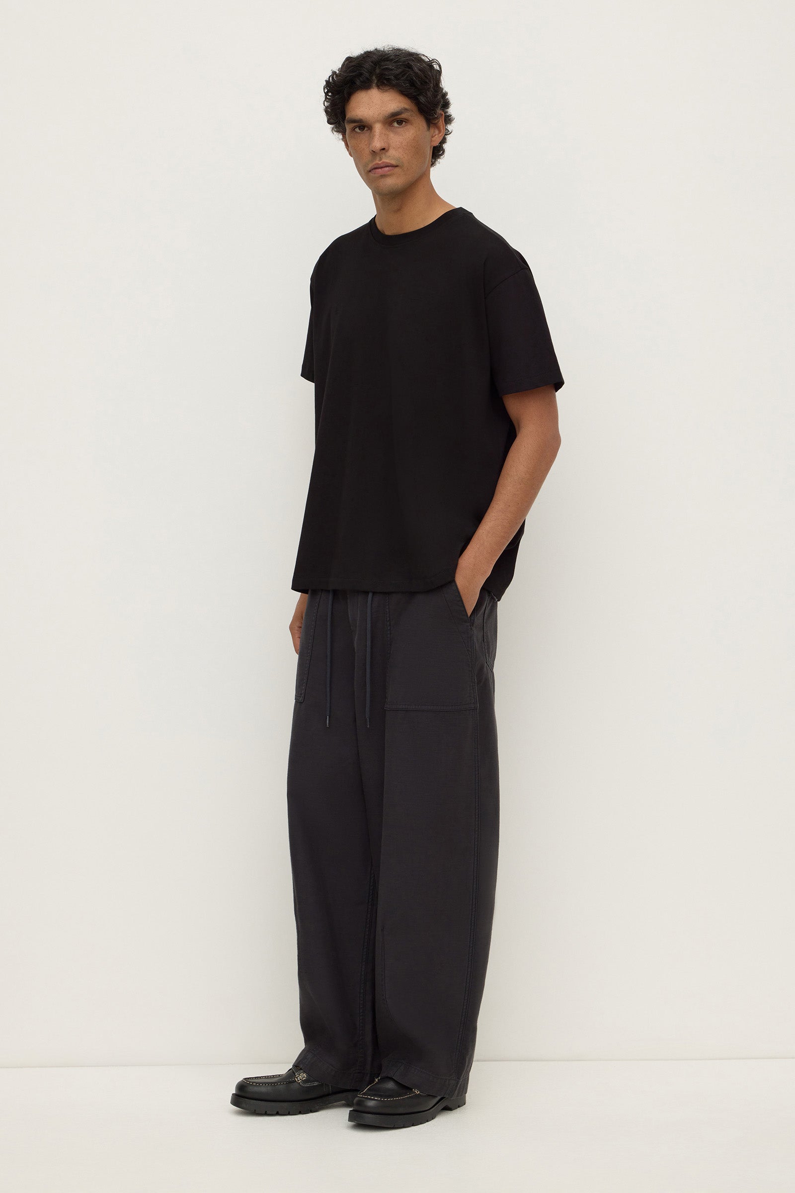 Cropped Cotton Tee