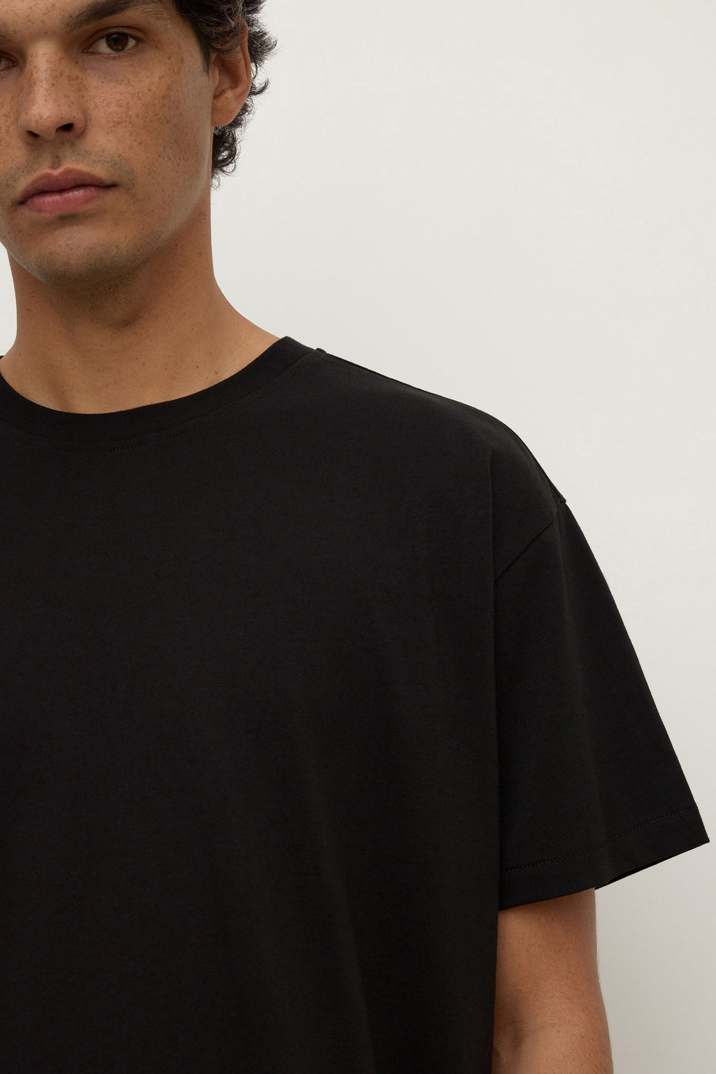 Cropped Cotton Tee