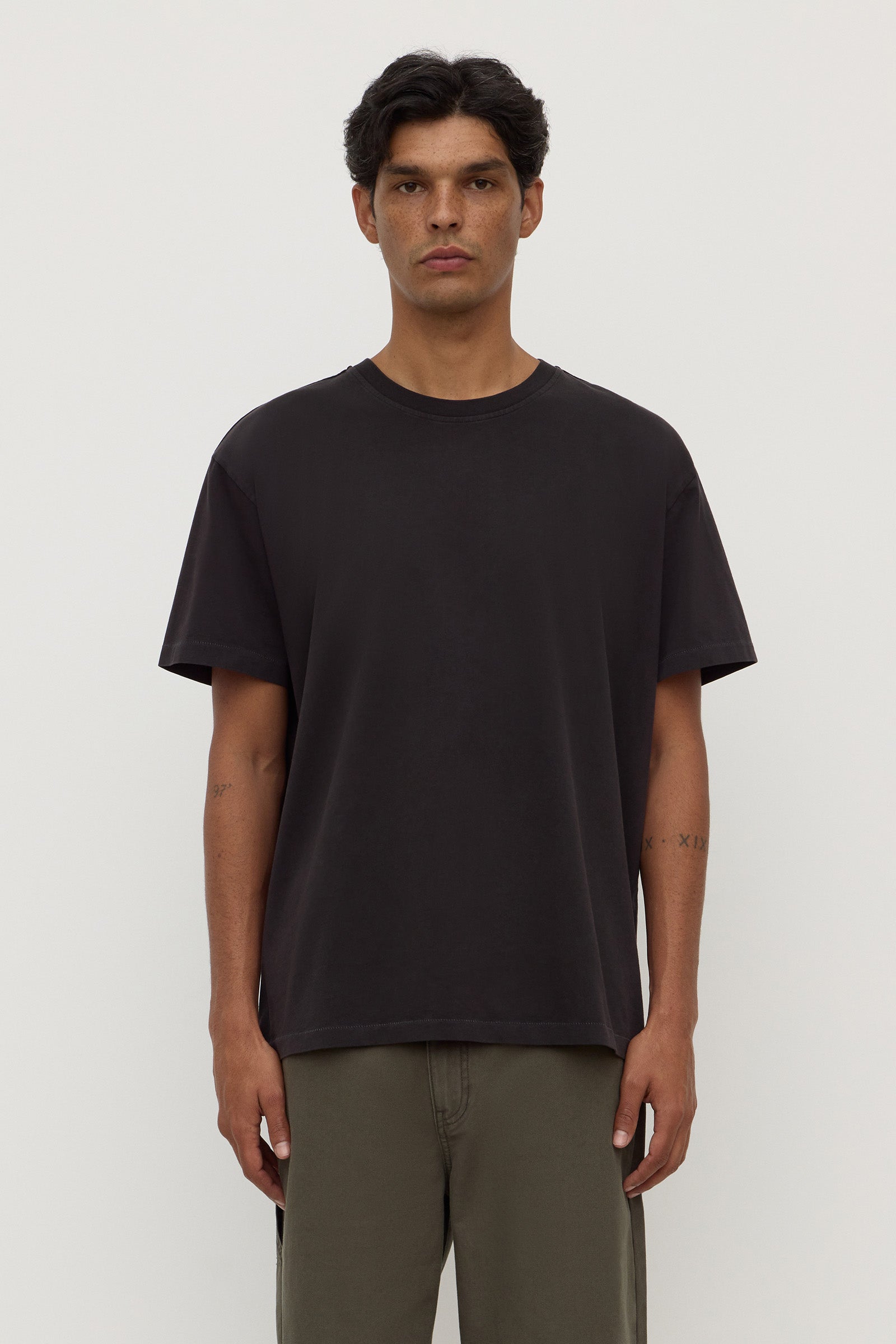 Cropped Cotton Tee