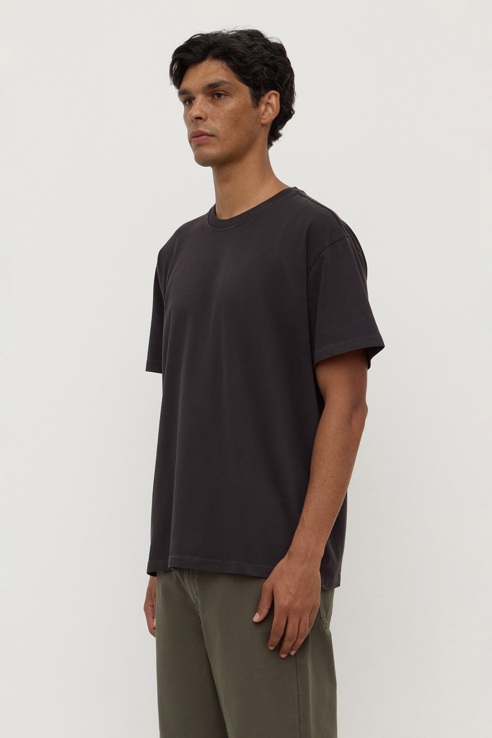 Cropped Cotton Tee