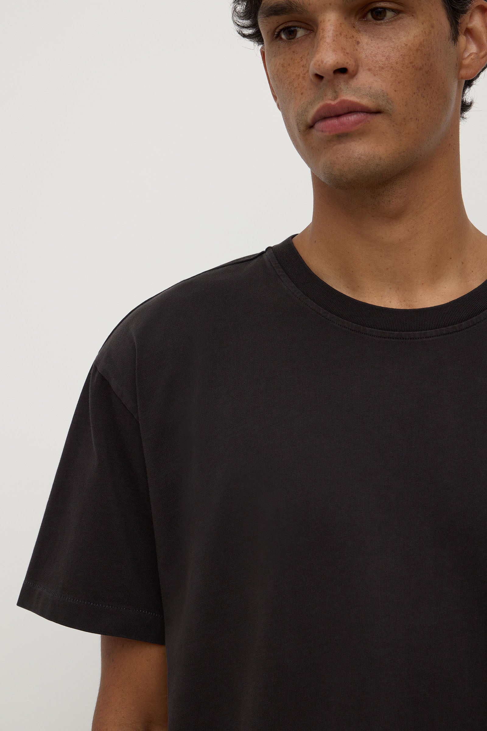 Cropped Cotton Tee