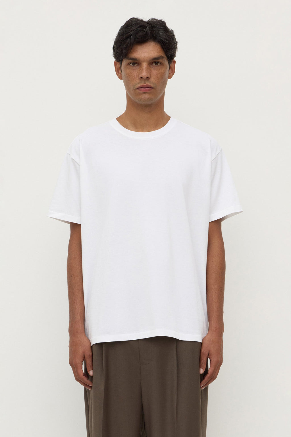 Cropped Cotton Tee