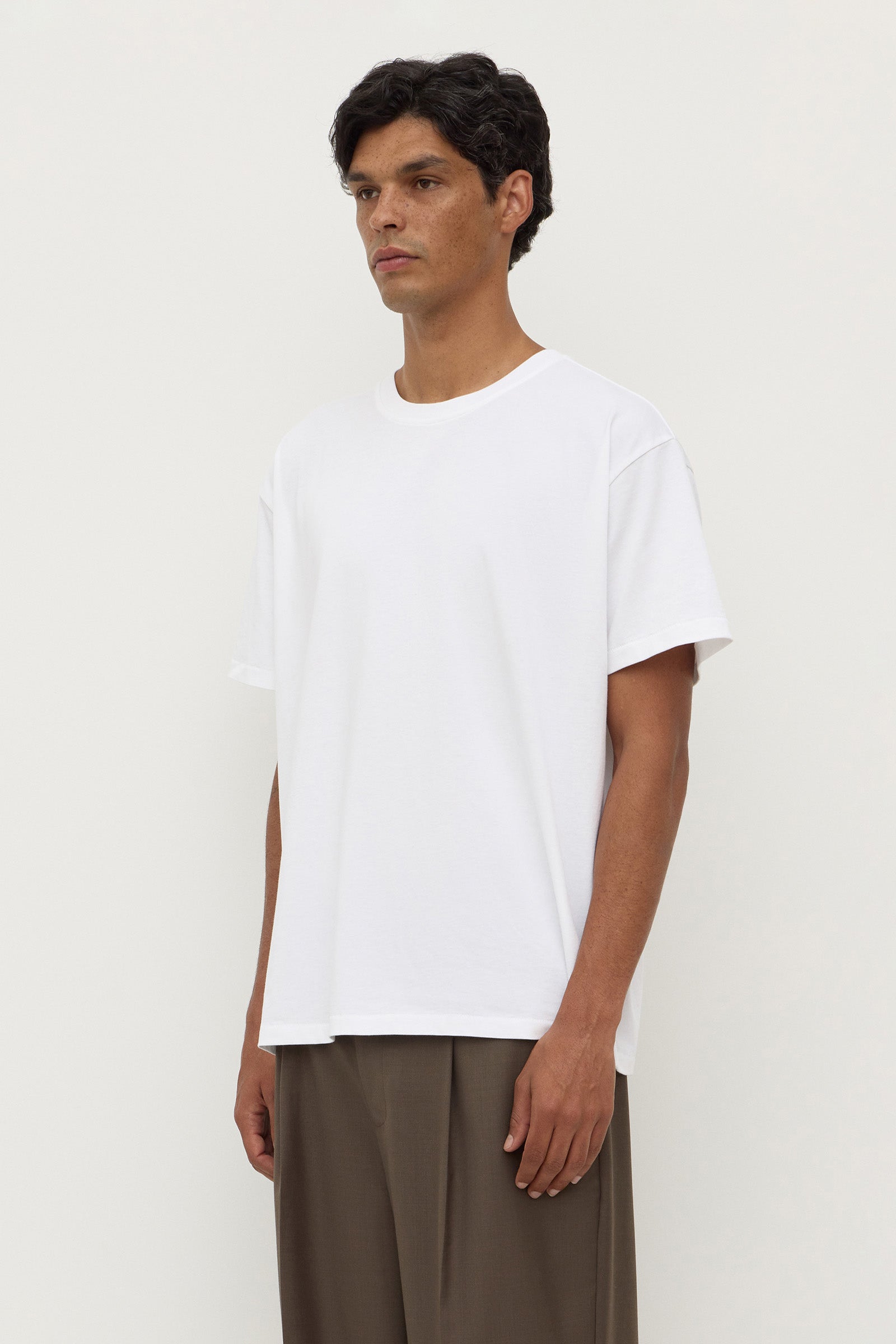 Cropped Cotton Tee