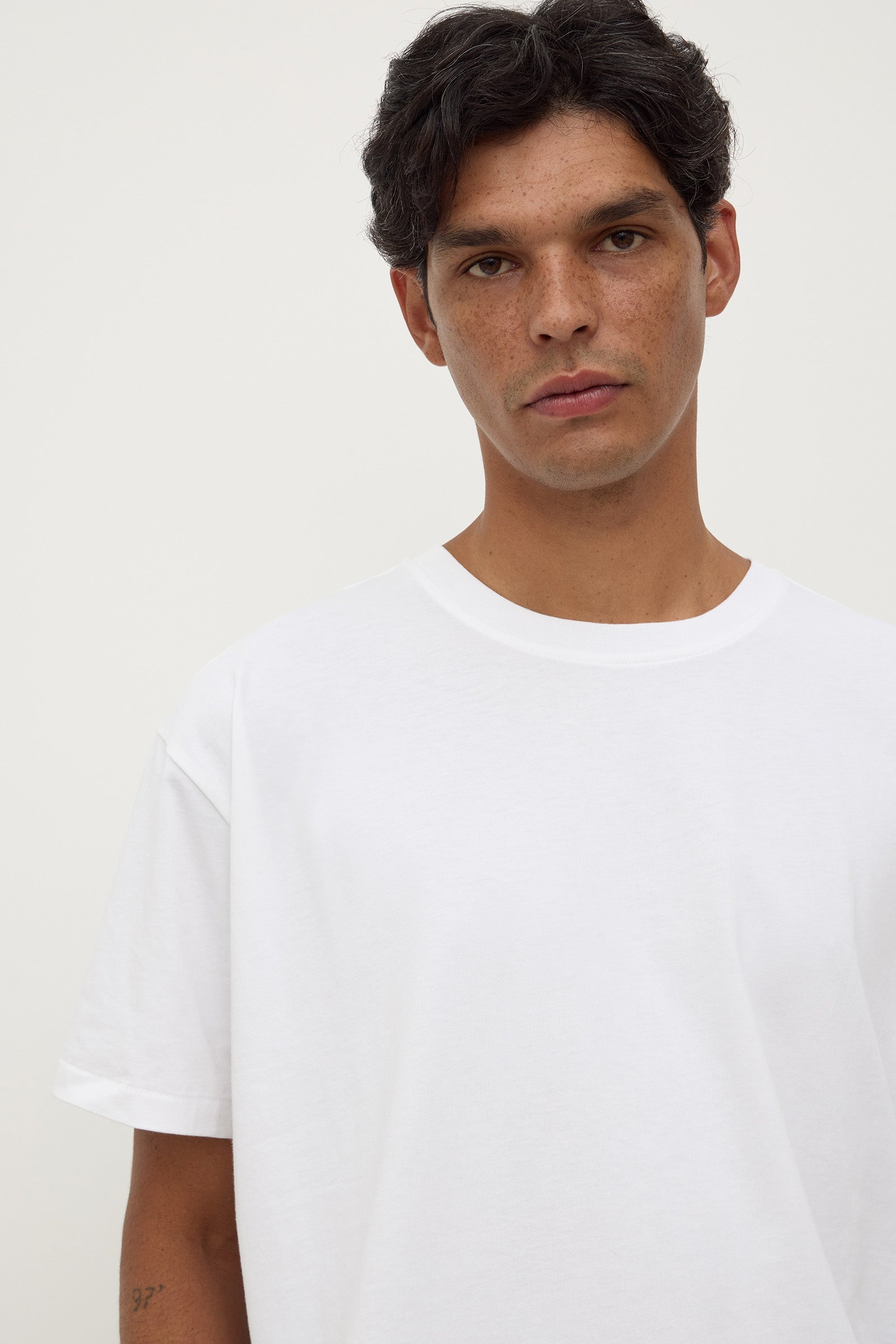 Cropped Cotton Tee