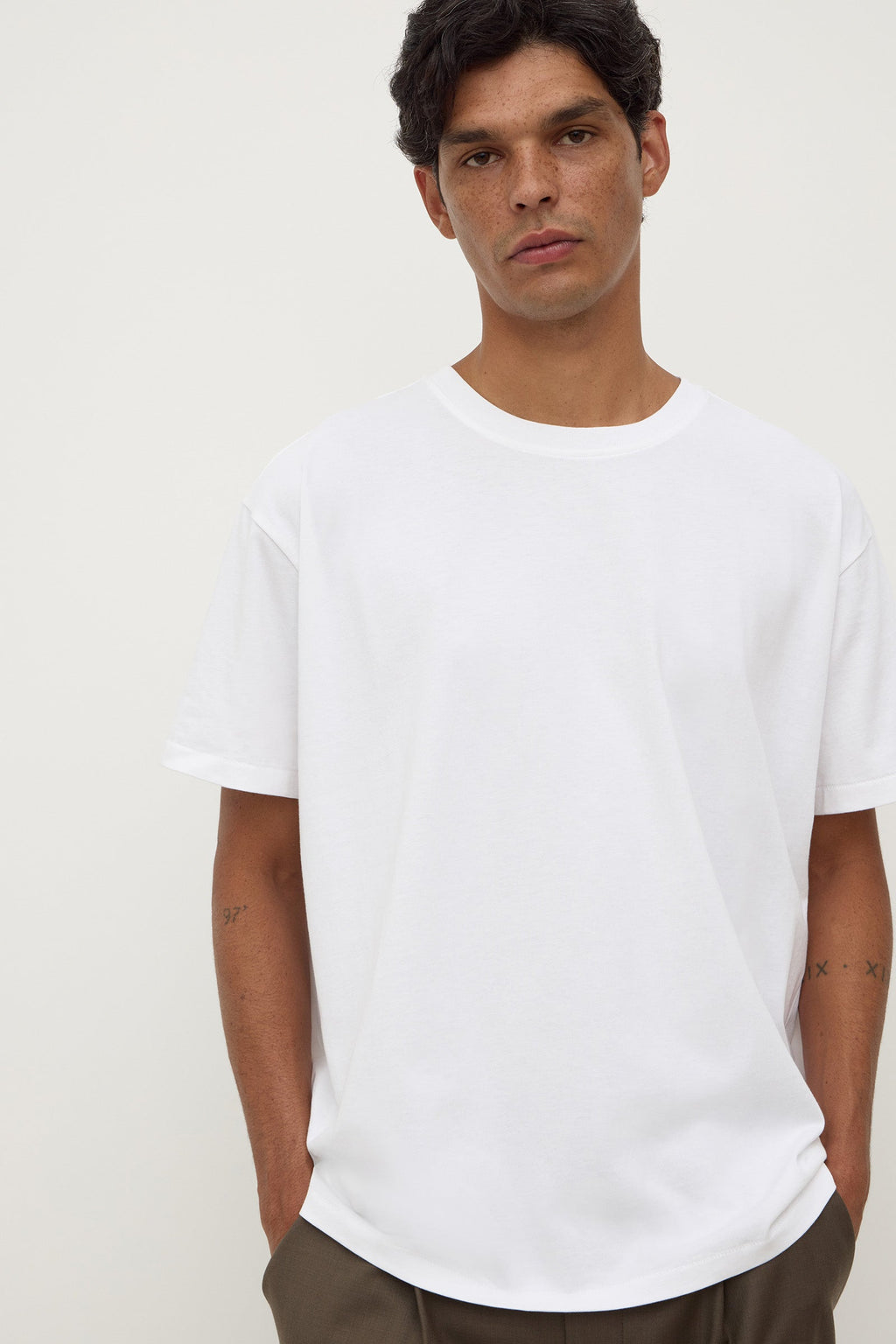 Cropped Cotton Tee