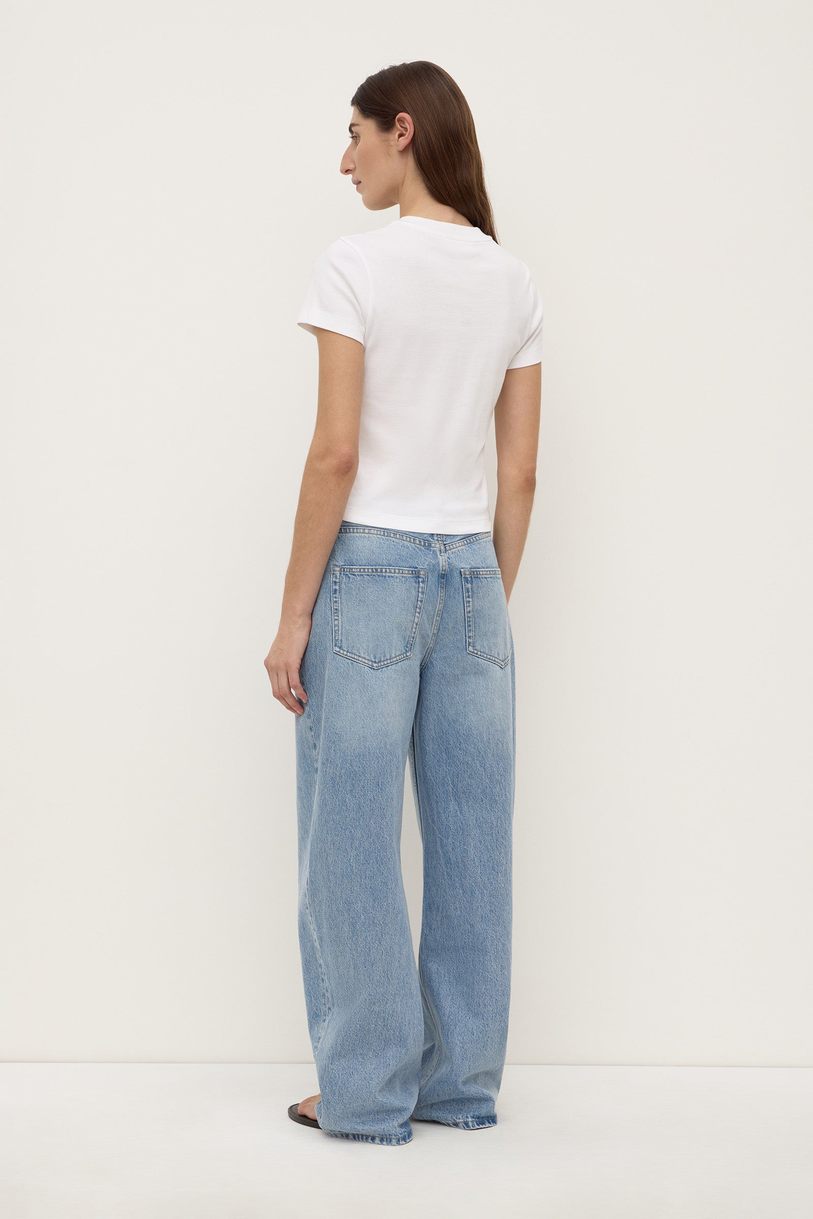 V Neck Cotton Tee