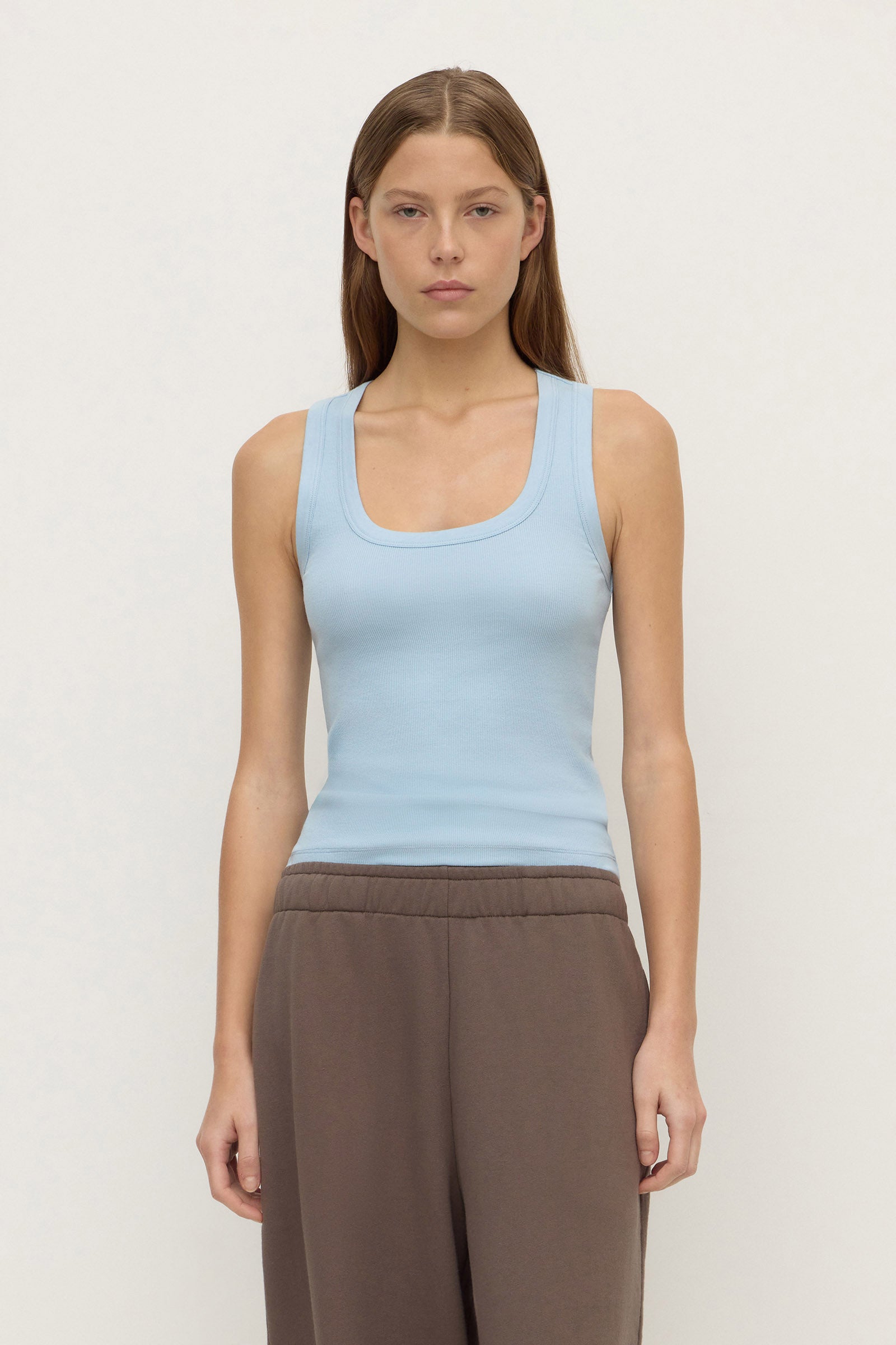 Scoop Neck Rib Tank