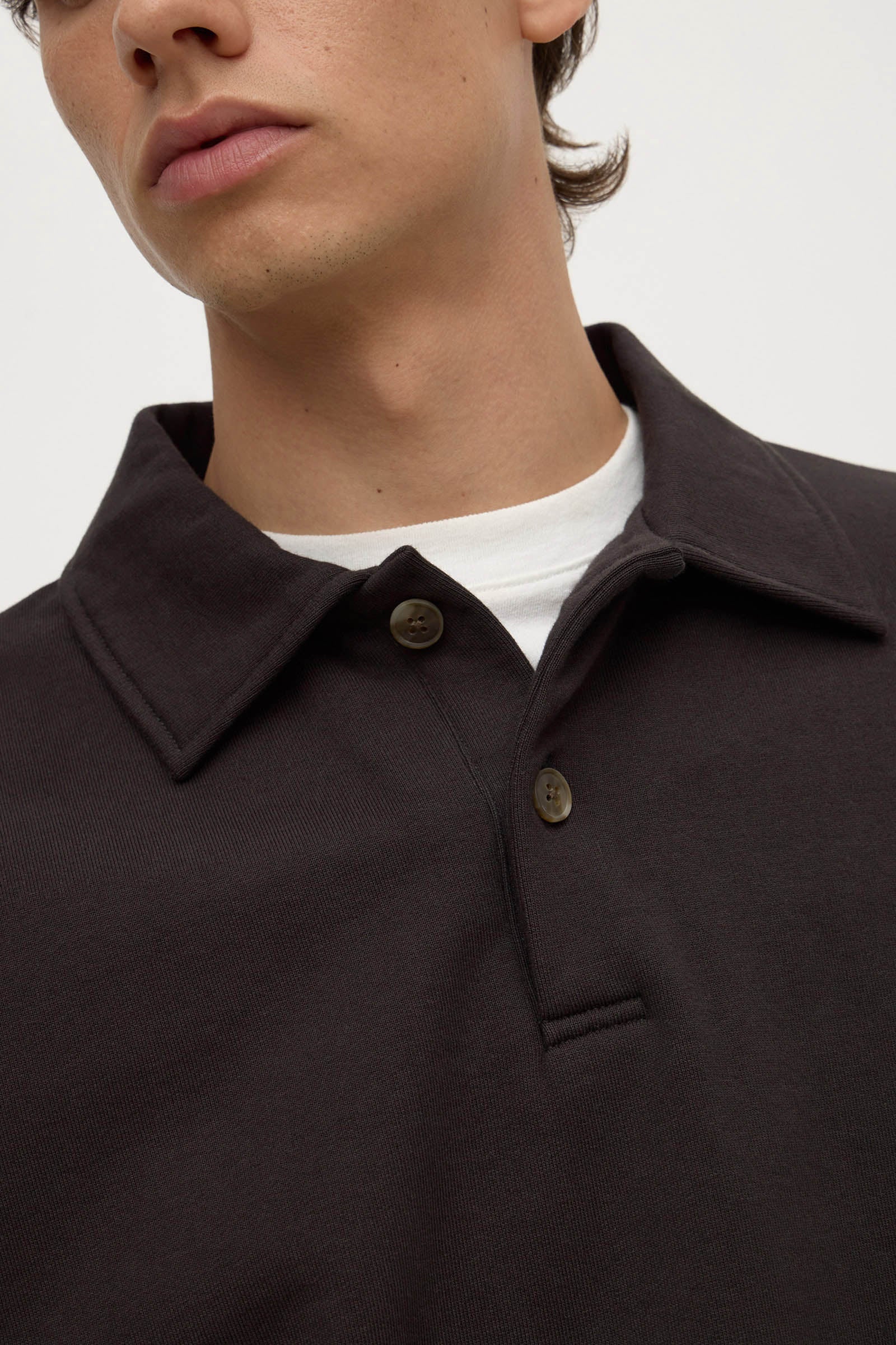 Heavyweight Fleece Polo