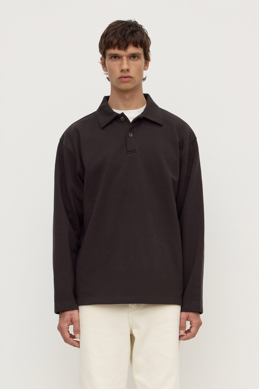 Heavyweight Fleece Polo
