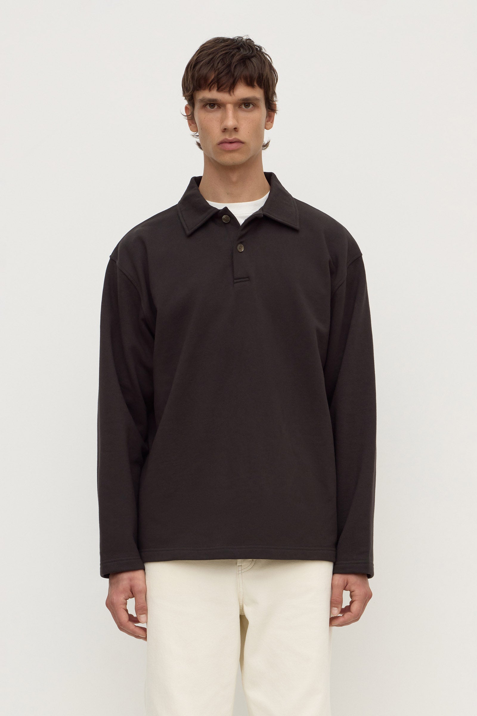 Heavyweight Fleece Polo