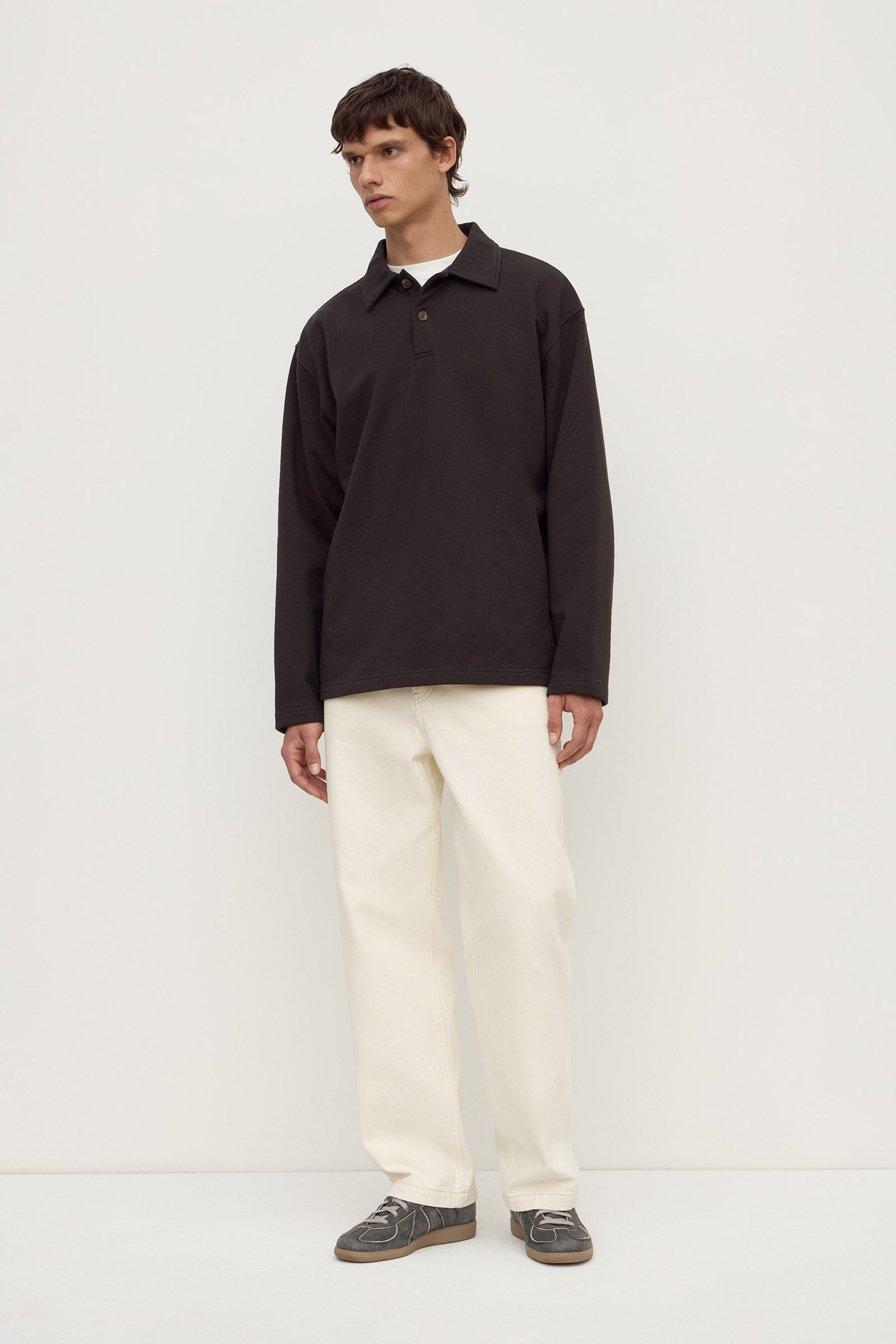 Heavyweight Fleece Polo