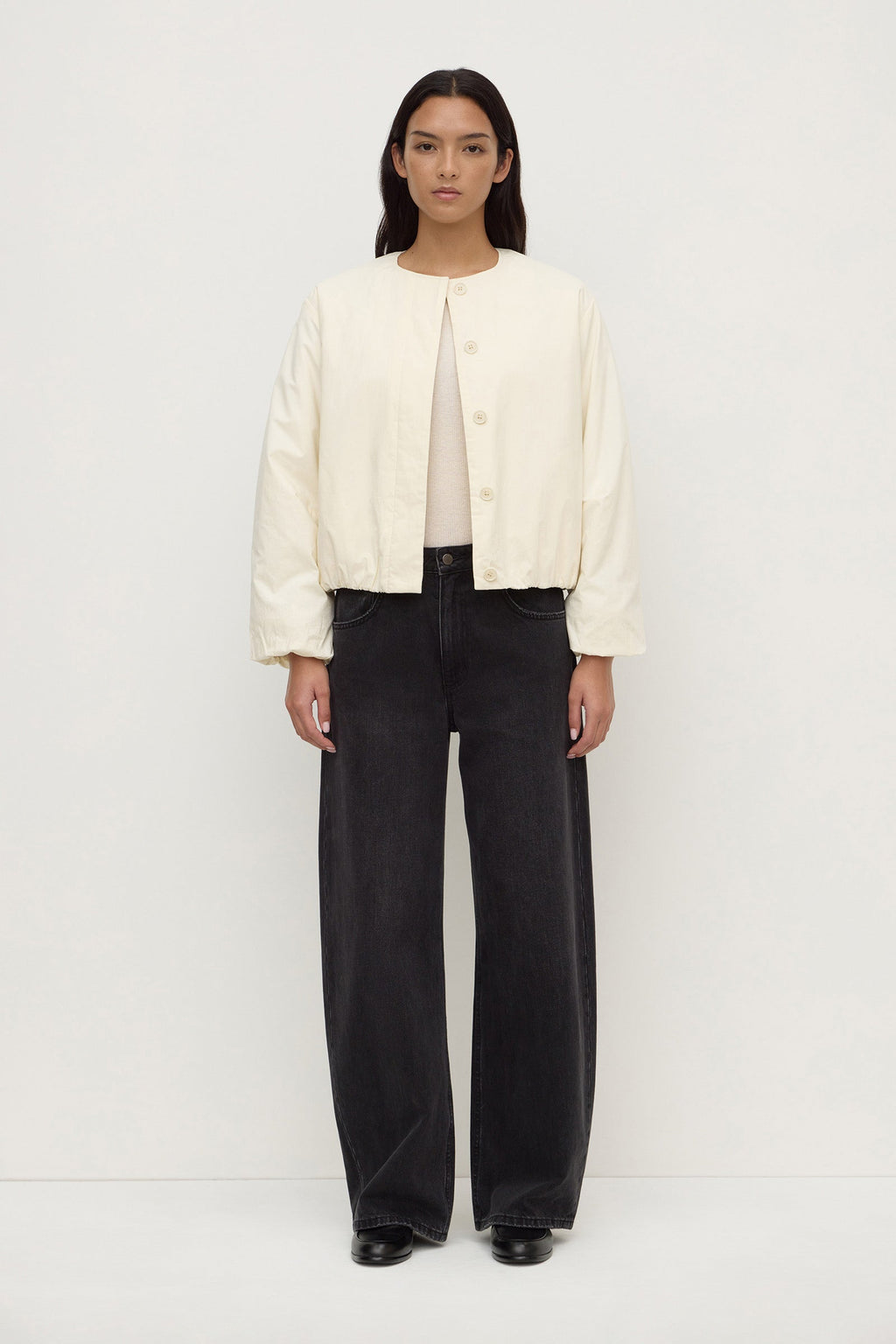 Padded Cotton Bomber Jacket