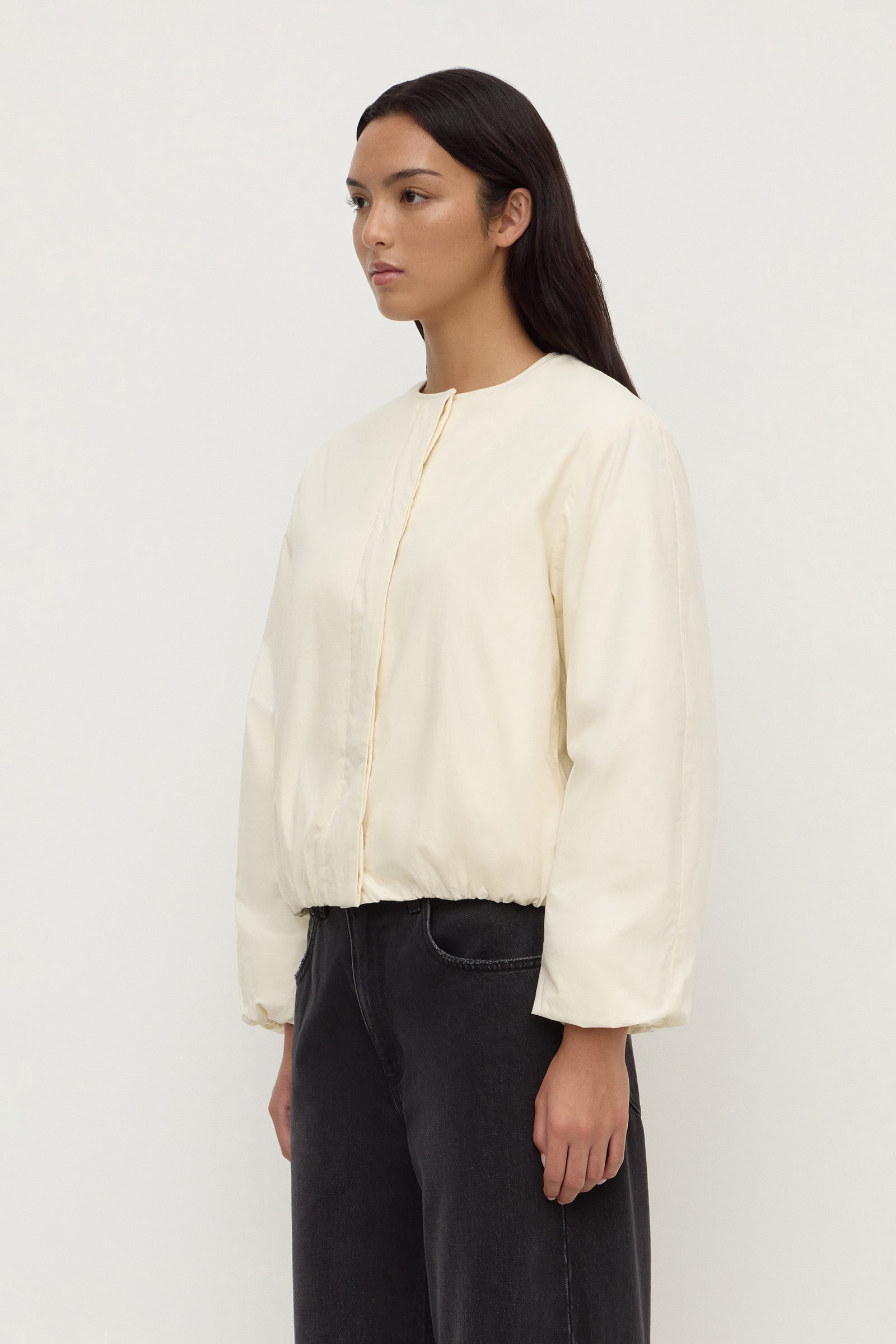 Padded Cotton Bomber Jacket