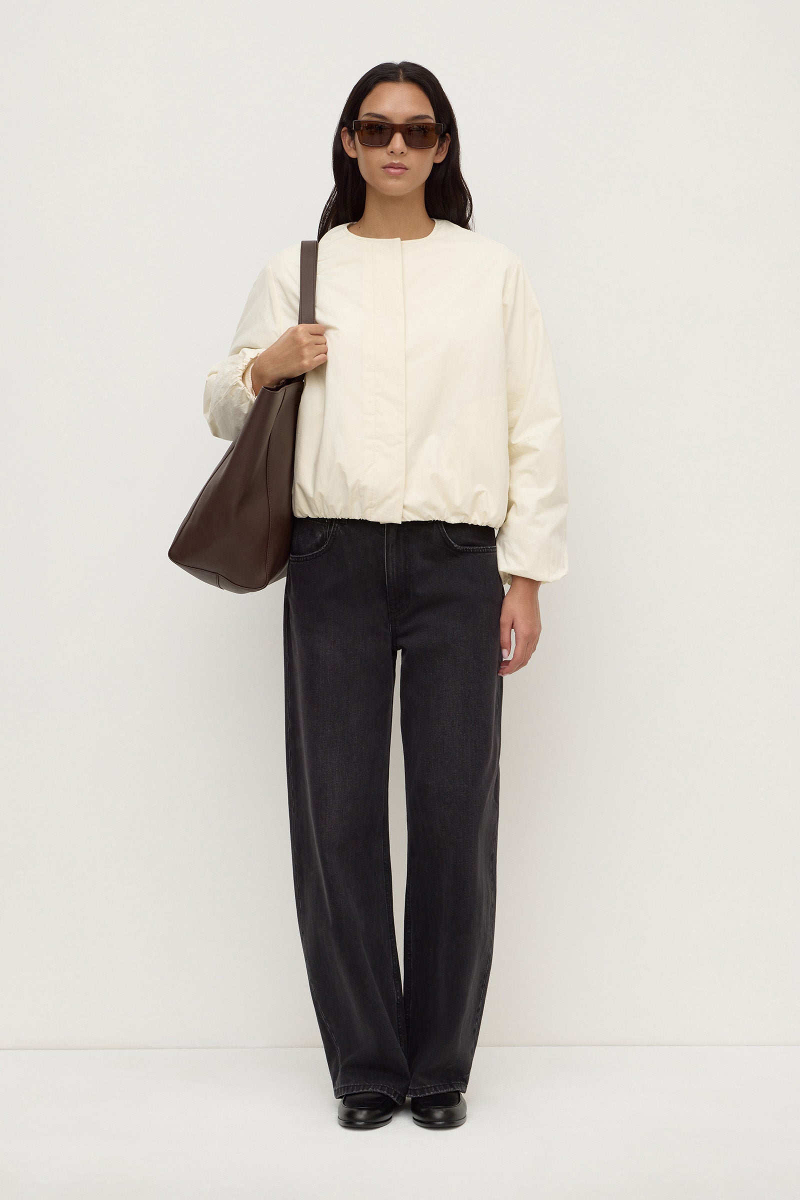 Padded Cotton Bomber Jacket