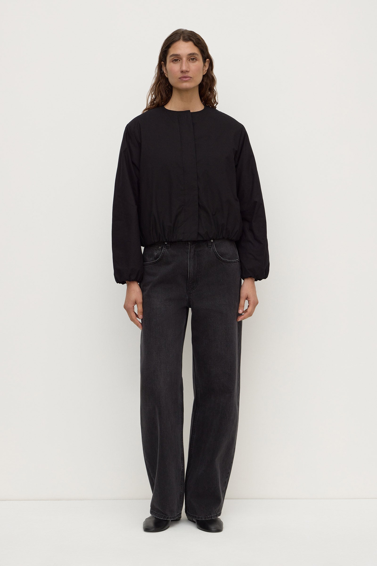 Padded Cotton Bomber Jacket