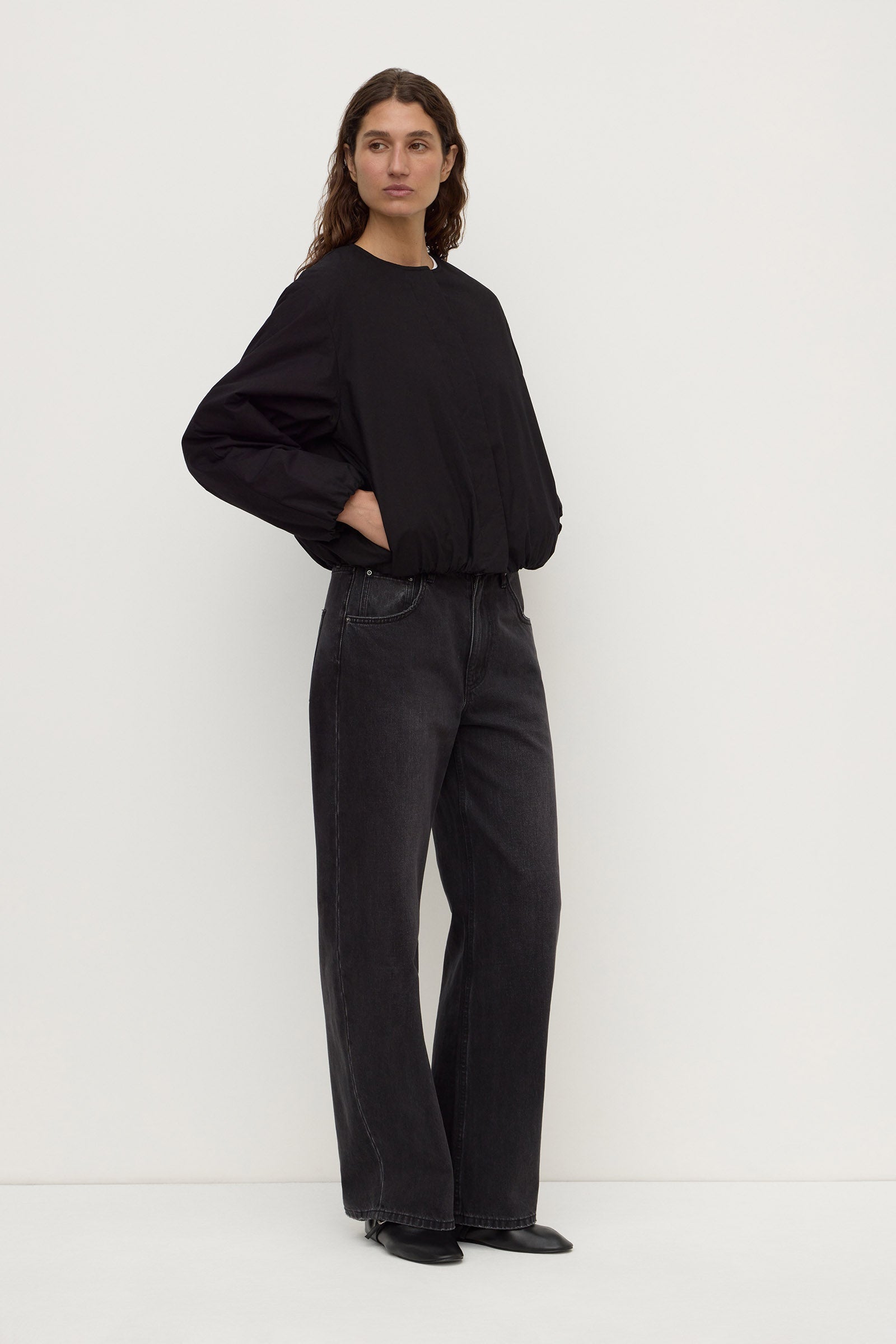 Padded Cotton Bomber Jacket