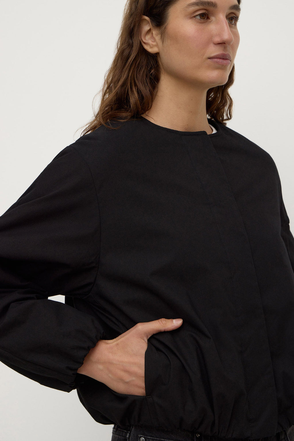 Padded Cotton Bomber Jacket
