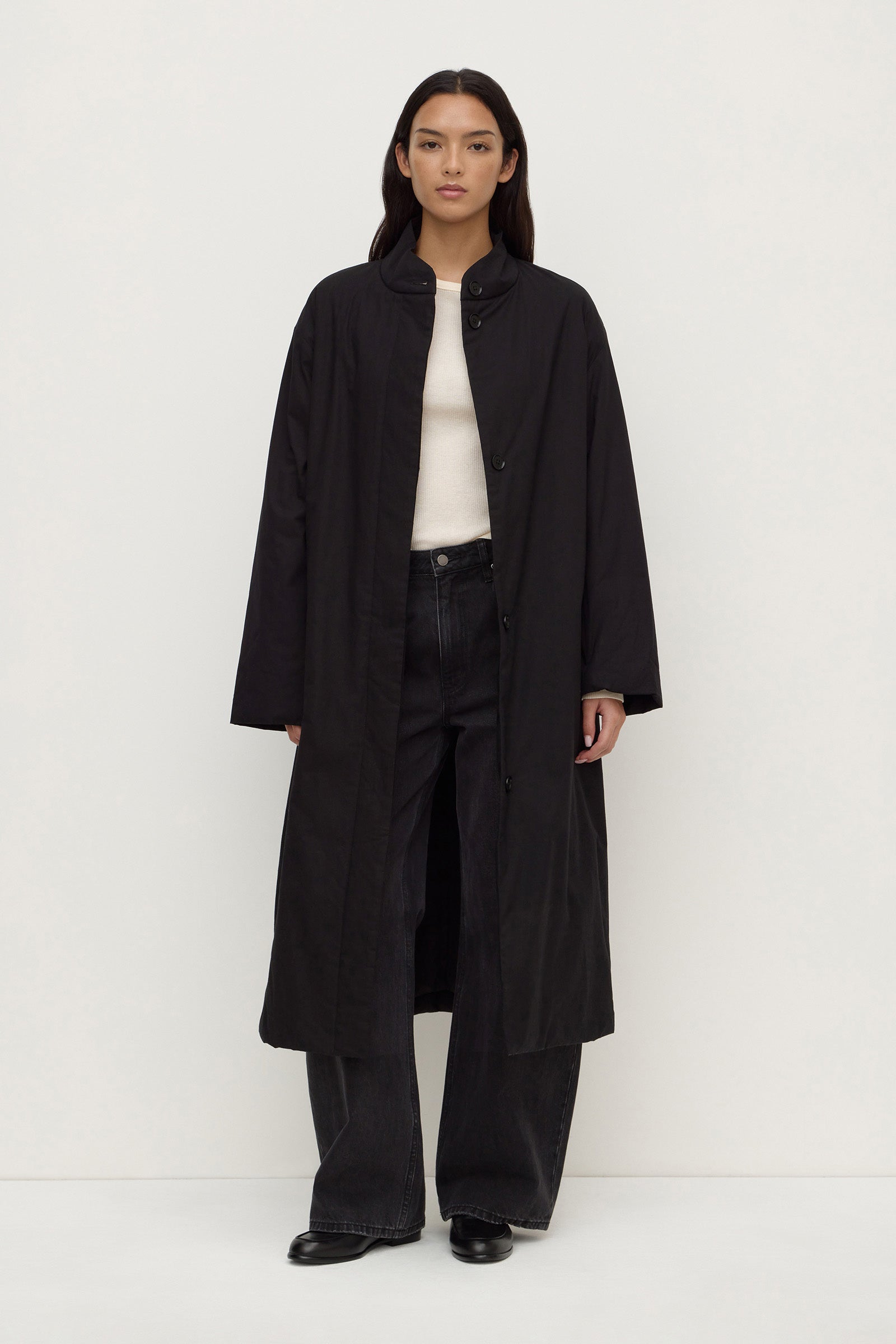 Padded Cotton Long Coat