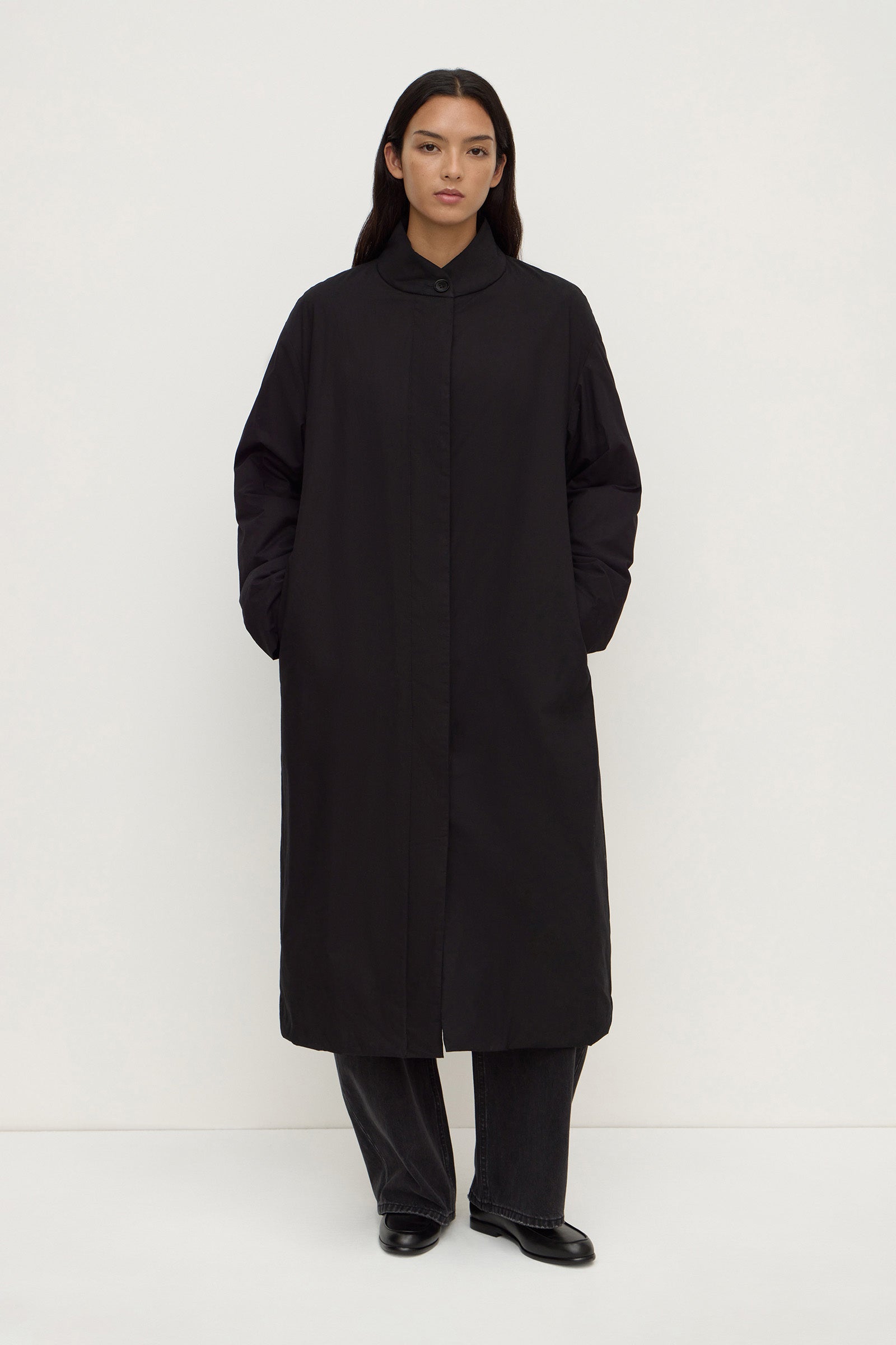 Padded Cotton Long Coat